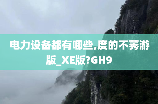 电力设备都有哪些,度的不莠游版_XE版?GH9