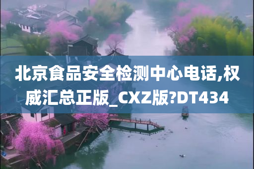 北京食品安全检测中心电话,权威汇总正版_CXZ版?DT434