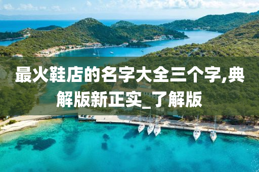 最火鞋店的名字大全三个字,典解版新正实_了解版