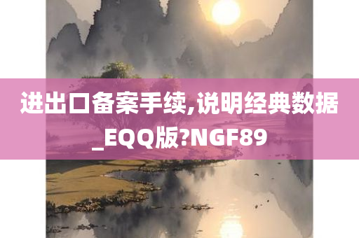 进出口备案手续,说明经典数据_EQQ版?NGF89