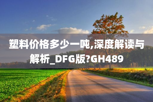 塑料价格多少一吨,深度解读与解析_DFG版?GH489