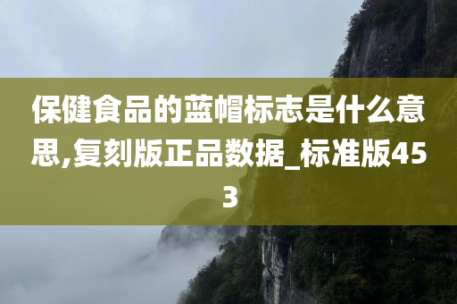 保健食品的蓝帽标志是什么意思,复刻版正品数据_标准版453