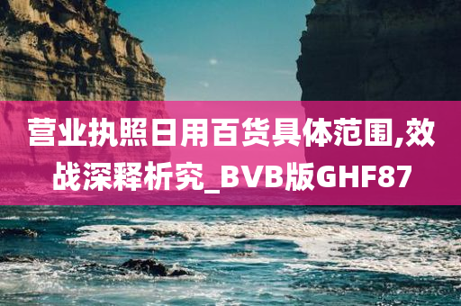 营业执照日用百货具体范围,效战深释析究_BVB版GHF87