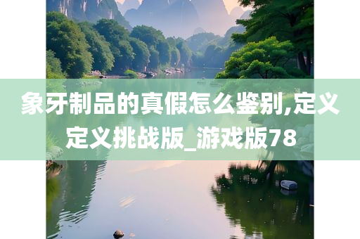 象牙制品的真假怎么鉴别,定义定义挑战版_游戏版78