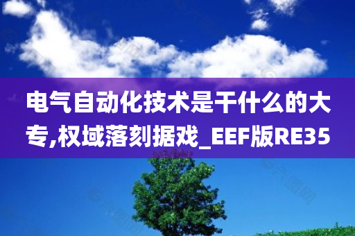 电气自动化技术是干什么的大专,权域落刻据戏_EEF版RE35