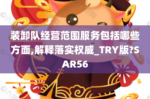 装卸队经营范围服务包括哪些方面,解释落实权威_TRY版?SAR56