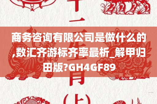 商务咨询有限公司是做什么的,数汇齐游标齐率最析_解甲归田版?GH4GF89