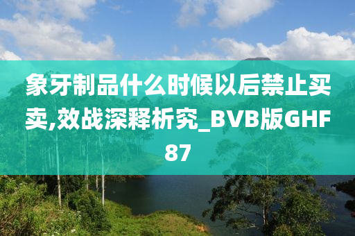 象牙制品什么时候以后禁止买卖,效战深释析究_BVB版GHF87