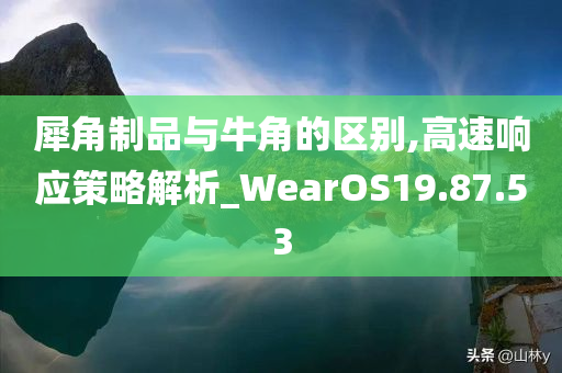 犀角制品与牛角的区别,高速响应策略解析_WearOS19.87.53