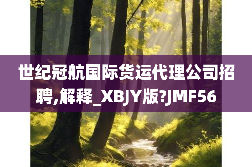 世纪冠航国际货运代理公司招聘,解释_XBJY版?JMF56