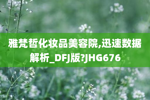 雅梵哲化妆品美容院,迅速数据解析_DFJ版?JHG676