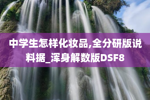 中学生怎样化妆品,全分研版说料据_浑身解数版DSF8