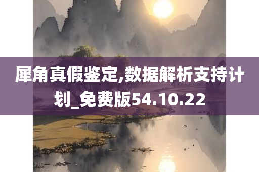 犀角真假鉴定,数据解析支持计划_免费版54.10.22