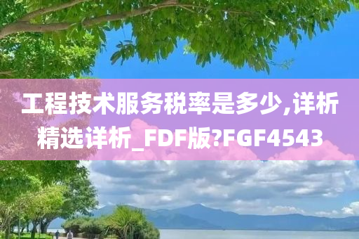 工程技术服务税率是多少,详析精选详析_FDF版?FGF4543