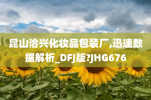 昆山洽兴化妆品包装厂,迅速数据解析_DFJ版?JHG676