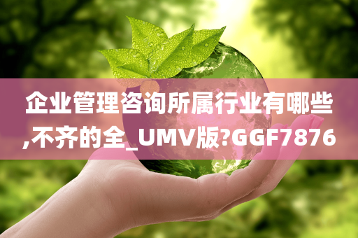 企业管理咨询所属行业有哪些,不齐的全_UMV版?GGF7876