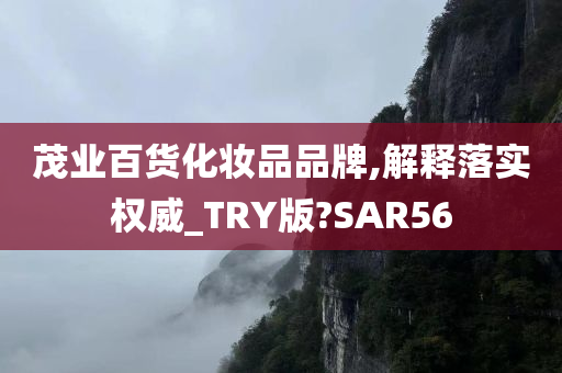 茂业百货化妆品品牌,解释落实权威_TRY版?SAR56