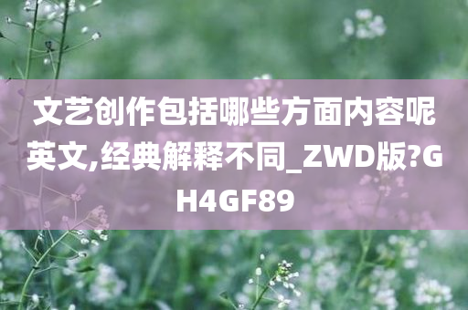 文艺创作包括哪些方面内容呢英文,经典解释不同_ZWD版?GH4GF89