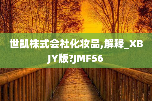 世凯株式会社化妆品,解释_XBJY版?JMF56