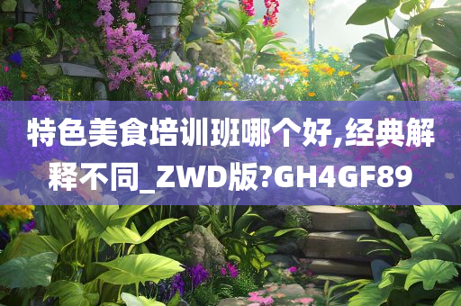 特色美食培训班哪个好,经典解释不同_ZWD版?GH4GF89