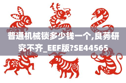 普通机械锁多少钱一个,良莠研究不齐_EEF版?SE44565