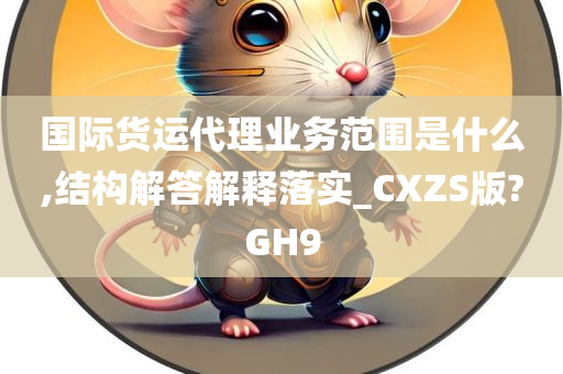 国际货运代理业务范围是什么,结构解答解释落实_CXZS版?GH9