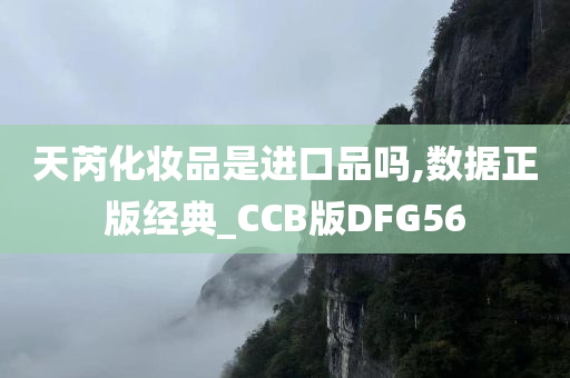 天芮化妆品是进口品吗,数据正版经典_CCB版DFG56