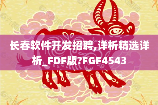 长春软件开发招聘,详析精选详析_FDF版?FGF4543