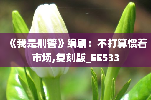 《我是刑警》编剧：不打算惯着市场,复刻版_EE533