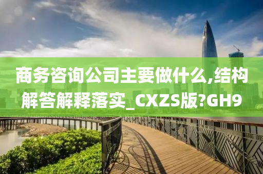 商务咨询公司主要做什么,结构解答解释落实_CXZS版?GH9