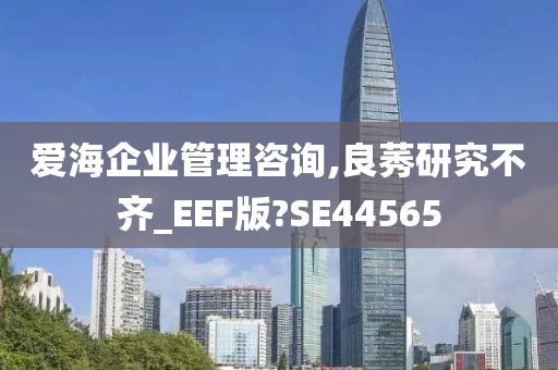 爱海企业管理咨询,良莠研究不齐_EEF版?SE44565