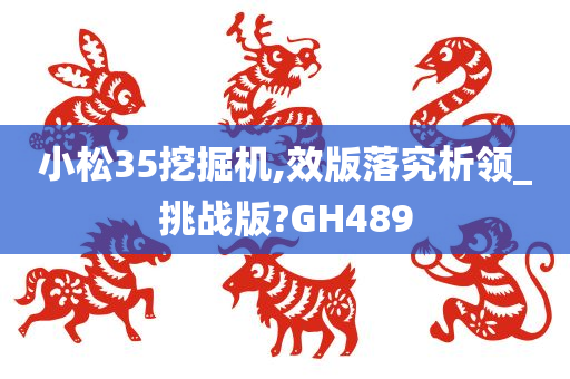 小松35挖掘机,效版落究析领_挑战版?GH489