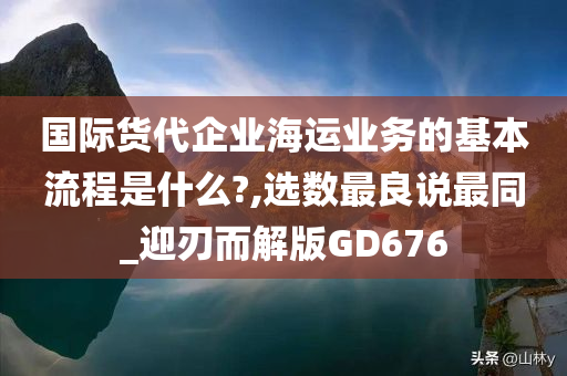 国际货代企业海运业务的基本流程是什么?,选数最良说最同_迎刃而解版GD676