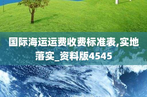 国际海运运费收费标准表,实地落实_资料版4545