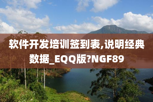 软件开发培训签到表,说明经典数据_EQQ版?NGF89