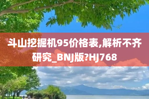 斗山挖掘机95价格表,解析不齐研究_BNJ版?HJ768