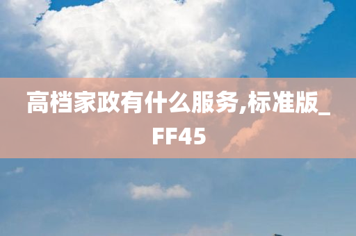 高档家政有什么服务,标准版_FF45