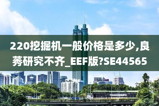 220挖掘机一般价格是多少,良莠研究不齐_EEF版?SE44565