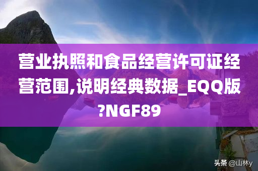 营业执照和食品经营许可证经营范围,说明经典数据_EQQ版?NGF89