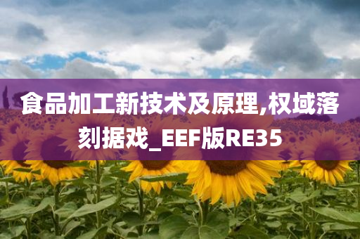 食品加工新技术及原理,权域落刻据戏_EEF版RE35