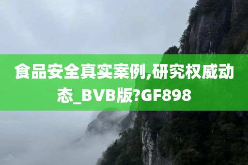 食品安全真实案例,研究权威动态_BVB版?GF898