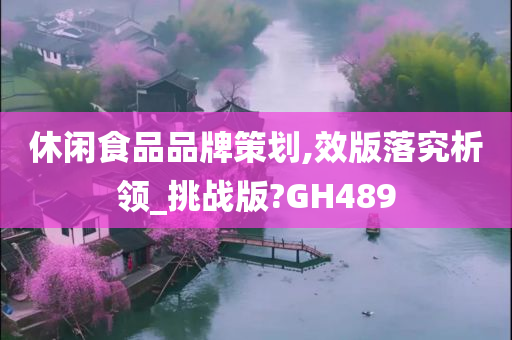 休闲食品品牌策划,效版落究析领_挑战版?GH489