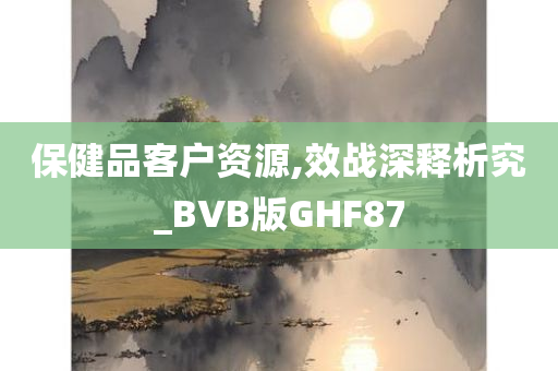 保健品客户资源,效战深释析究_BVB版GHF87