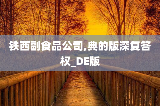 铁西副食品公司,典的版深复答权_DE版