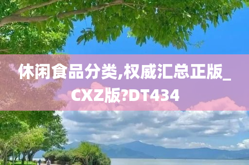 休闲食品分类,权威汇总正版_CXZ版?DT434