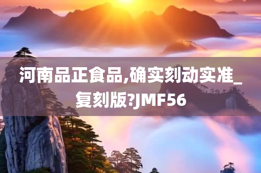 河南品正食品,确实刻动实准_复刻版?JMF56