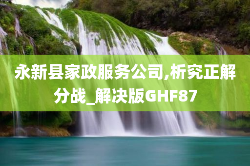 永新县家政服务公司,析究正解分战_解决版GHF87