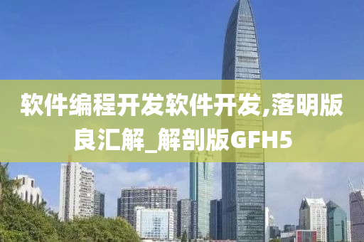 软件编程开发软件开发,落明版良汇解_解剖版GFH5