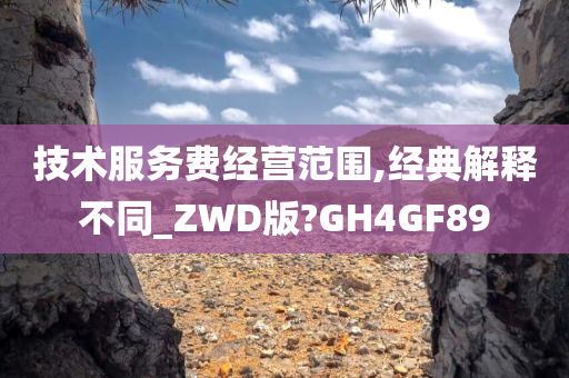 技术服务费经营范围,经典解释不同_ZWD版?GH4GF89