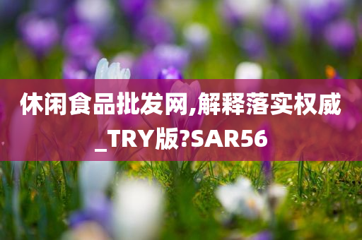 休闲食品批发网,解释落实权威_TRY版?SAR56